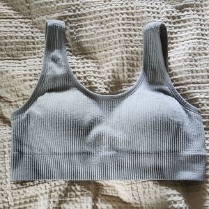 Torrid Gray Ribbed Bralette